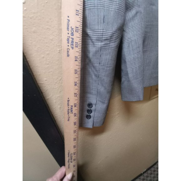 Tahari Arthur s Levine 100%  wool houndstooth jacket Blazer women's size 4 - Picture 9 of 12